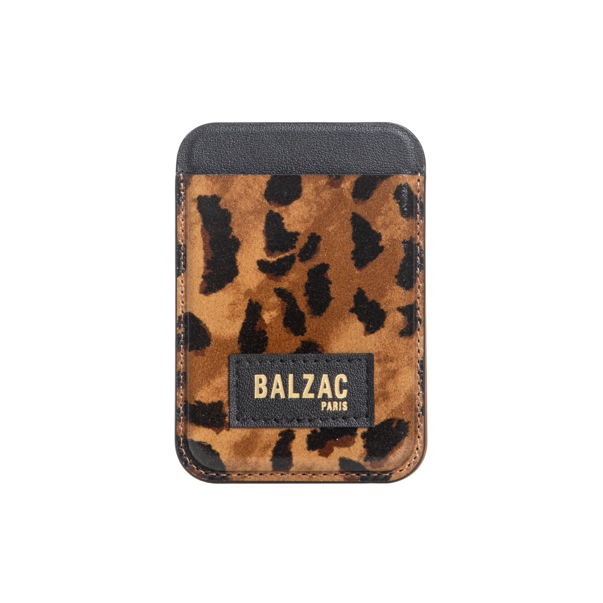 Cheetah Cappuccino Magnetic Card Holder